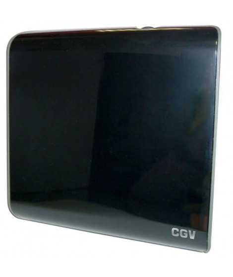 CGV 11532 Antenne d'intérieur - An-TNT CE Red TNT HD - Filtre 4G - Slim design - Noir laqué