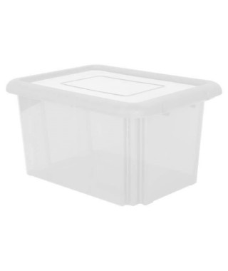 EDA PLASTIQUE Boîte de rangement Funny Box 55 L - Naturel - 57,5 x 44 x 31 cm
