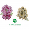 TYROL Lot de 2 jouets fleurs en carton a ronger - 11,5 x 9 x 9 cm - Pour rongeurs