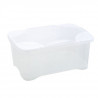 EDA PLASTIQUE Boîte de rangement Clip'Box 30 L - Naturel couvercle avec charniere - 54 x 36 x 24,5 cm