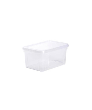 EDA PLASTIQUE Boîte de rangement Funny Box 4 L - Naturel - 25,5 x 18 x 12,7 cm