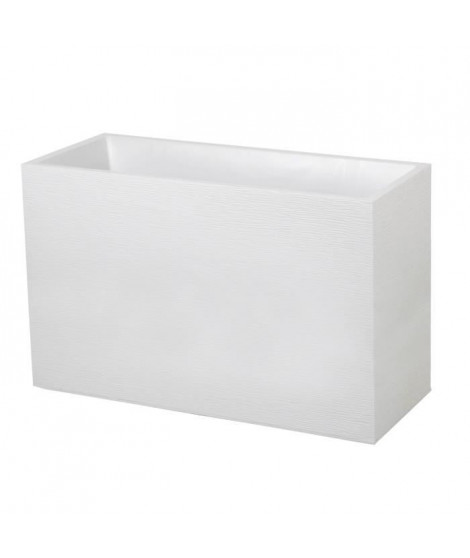 EDA Muret Graphit 99,5x39,5x60cm - Contenance 116L - Blanc cérusé