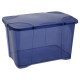 EDA PLASTIQUE Boîte de rangement Clip'Box 40 L - Bleu couvercle avec charniere - 54 x 36 x 33 cm