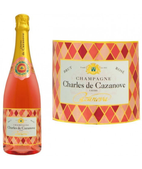 Champagne Charles de Cazanove Cazanova Arlequin Rosé AOC