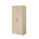 VARIA Armoire de chambre 2 portes décor chene L 81 cm