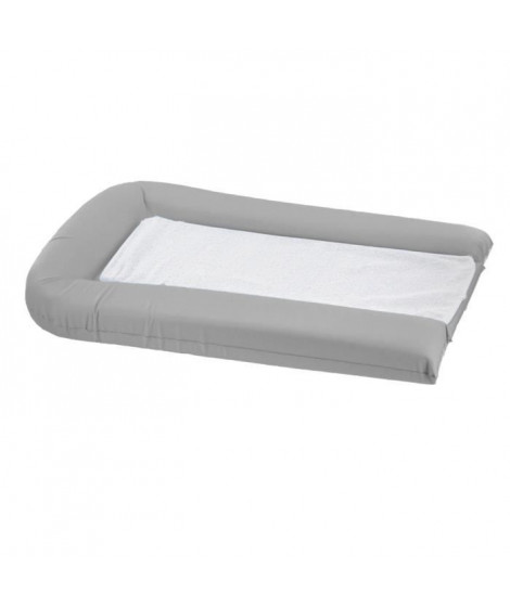 DOMIVA Matelas a langer pvc gris perle + 2 éponges