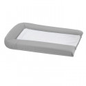 DOMIVA Matelas a langer pvc gris perle + 2 éponges