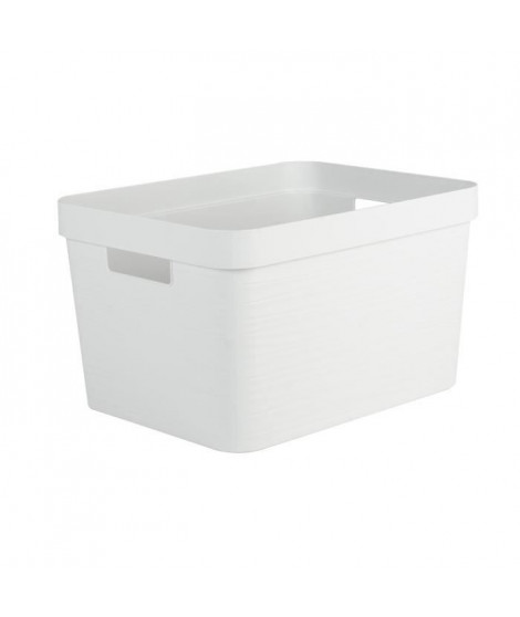 Boîte de Rangement DECOR STONE Blanc - 18 L