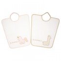 BABYCALIN Lot de 2 bavoirs maternelle