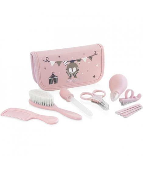 MINILAND - Baby kit rose - Trousse complete pour le soin et l'hygiene de bébé