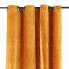 Rideau velours en coton - Jaune - 150 x 250 cm