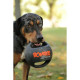 ZEUS Balle Xtreme Bomber en caoutchouc 17,8 cm - Noir et orange - Pour chien