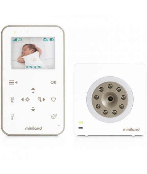 MINILAND - Ecoute-bébé portabilité maximum avec panneau frontal tactile, Digimonitor 2,4 gold