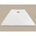 MITOLA Receveur de douche rectangulaire a poser Liwa - 120 x 80 cm - Résine composite - Blanc