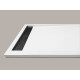 MITOLA Receveur de douche rectangulaire a poser Spirit - 100 x 80 cm - Résine composite - Blanc