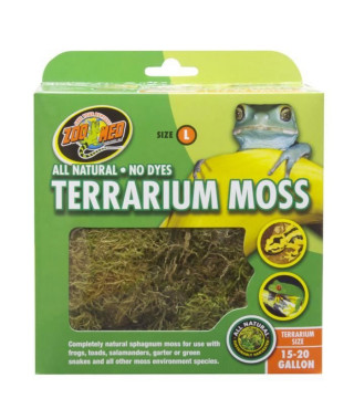 ZOOMED Mousse naturelle - GM - Pour terrarium, reptile et amphibien