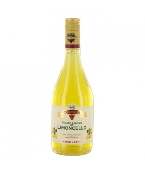 A. LEONI Grande Liqueur de Limoncello - 70 cl - 18 % - Fabriquée en Corse