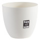 PLASTIKEN Pot de fleurs bol Tes - 22 cm - Blanc