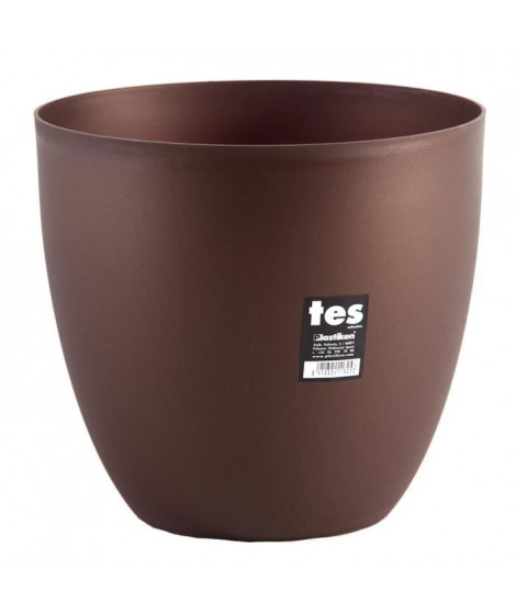 PLASTIKEN Pot de fleurs bol Tes - 26 cm - Bronze