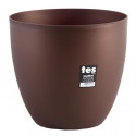 PLASTIKEN Pot de fleurs bol Tes - 26 cm - Bronze