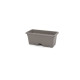 PLASTIKEN Jardiniere rectangulaire 40 x 20 Cm + Plateau Collection TERRA - Taupe