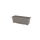 PLASTIKEN Jardiniere rectangulaire 50 x 20 Cm + Plateau Collection TERRA - Taupe