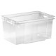 ALLIBERT Boîte de rangement transparent Crownest - Empilable - 50 L