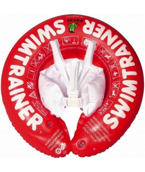 Freds Swim Academy Bouée bébé Swimtrainer Rouge 3 mois a 4 ans