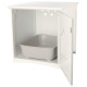 TRIXIE Cabine de toilette - 49x51x51cm - Blanc - Pour chat