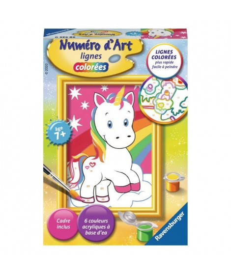 RAVENSBURGER - Numéro d'art mini Adorable licorne