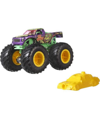 HOT WHEELS - Monster Truck - Méga roues et méga amortisseurs - Modele Aléatoire parmi 48 Monster Trucks - Echelle 1:64