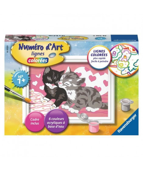 RAVENSBURGER - Numéro d'art mini Adorables chatons