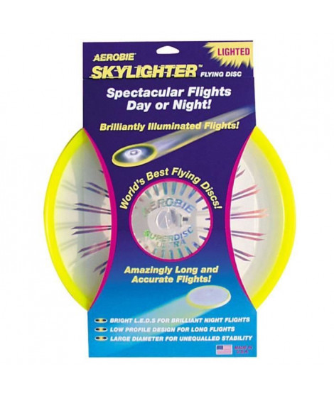 AEROBIE Disque Frisbee Sky Ligther Lumineux Mixte Multicolore
