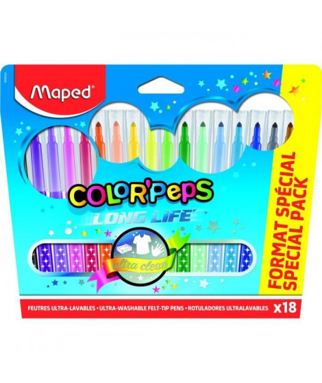 MAPED 18 Feutres Color'Peps Format Special