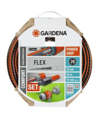 GARDENA Tuyau d'arrosage Flex 20m Ø15 mm + lance et access