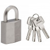 MASTERLOCK Cadenas laiton nickel 40mm  anse hexagonale