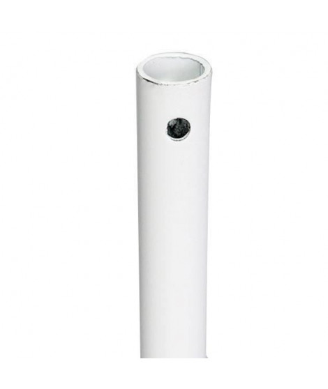 Tige seule - En acier laqué blanc - Sortie ronde : Ø 12 mm - L 120 cm