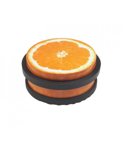 METAFRANC butoir de porte - Acier couleur décor orange - 102 x 45 mm