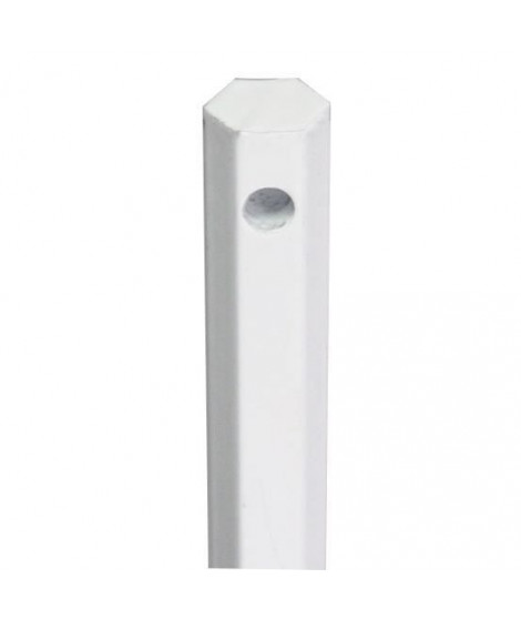 Tige seule - En acier laqué blanc - Sortie hexagonale : Ø10 mm - L 120 cm