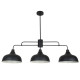 COREP Suspension en métal Lincoln - Ø 28,50 cm - H 82 cm - E27 - 60 W - Noir