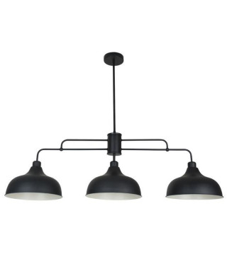 COREP Suspension en métal Lincoln - Ø 28,50 cm - H 82 cm - E27 - 60 W - Noir