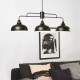 COREP Suspension en métal Lincoln - Ø 28,50 cm - H 82 cm - E27 - 60 W - Noir