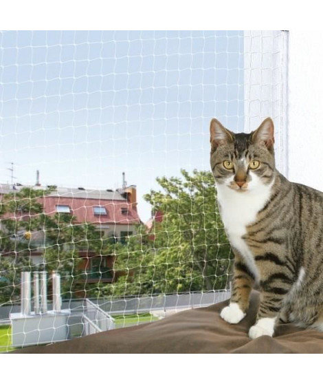 TRIXIE Filet de protection chat 6x3 m transparent