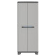 KIS Armoire de rangement haute Linear - 68 x 39 x 173 cm - Noir et gris