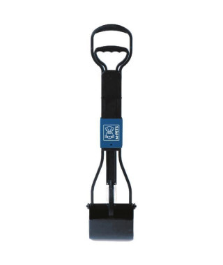 M-PETS Pelle a déjection pliable Waste Scoop - 66x15,5x13,5cm - Noir et bleu - Pour chien