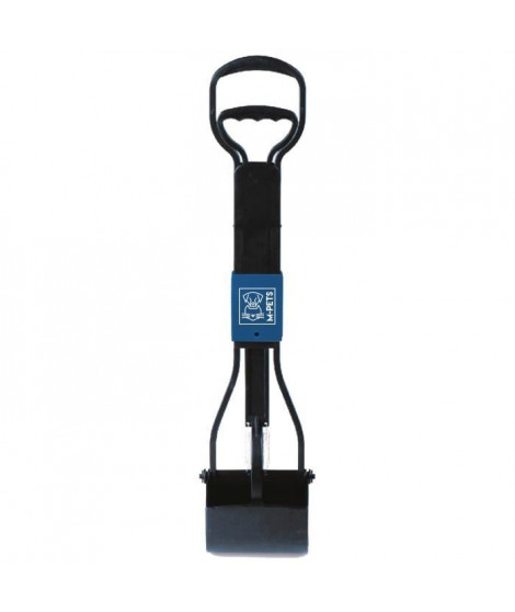 M-PETS Pelle a déjection pliable Waste Scoop - 66x15,5x13,5cm - Noir et bleu - Pour chien