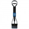 M-PETS Pelle a déjection pliable Waste Scoop - 66x15,5x13,5cm - Noir et bleu - Pour chien