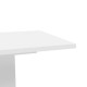 FINLANDEK Table a manger extensible KOVA de 4 a 6 personnes style contemporain blanc mat - L 160-200 x l 77 cm