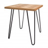 HOLLY Table d'appoint - Bois naturel - L 40 x P 40 x H 43 cm