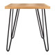HOLLY Table d'appoint - Bois naturel - L 40 x P 40 x H 43 cm
